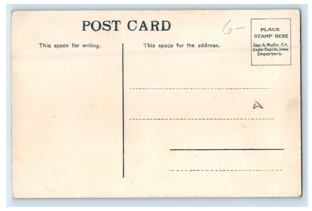 c1910 View of Free Public Library, Cedar Rapids IA Unposted Antique Postcard
