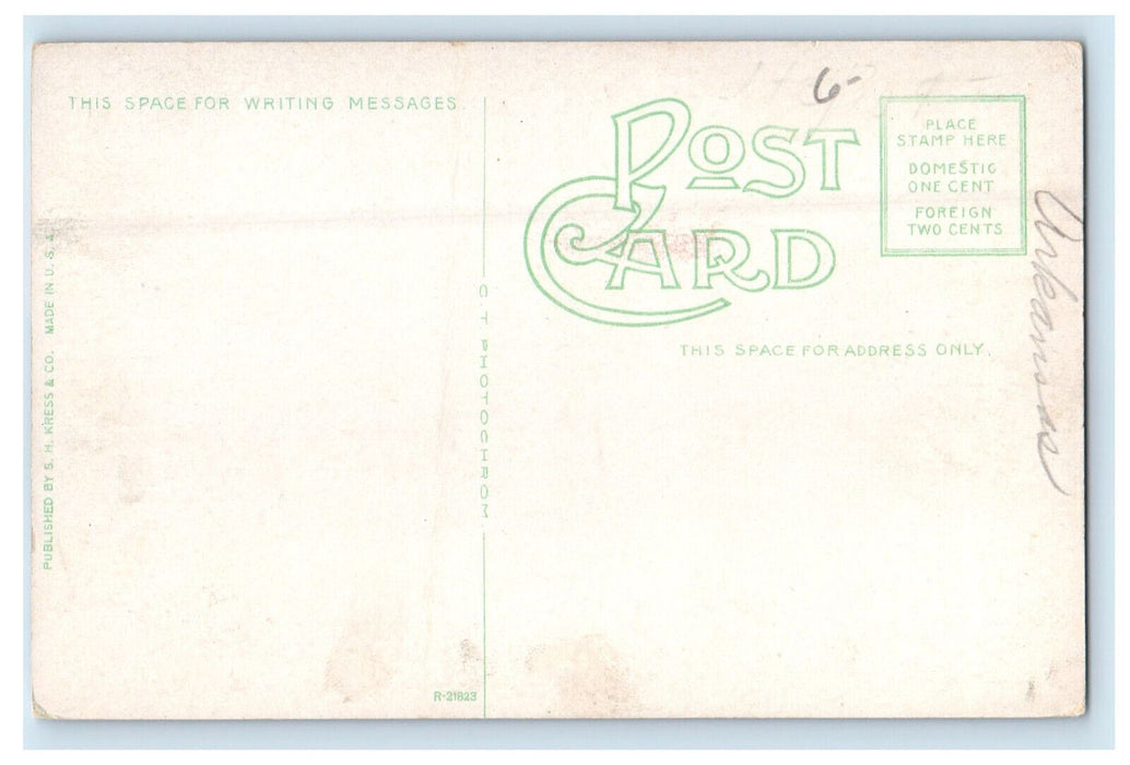 c1910 Little Rock Public Library, Little Rock Arkansas Unposted Postcard
