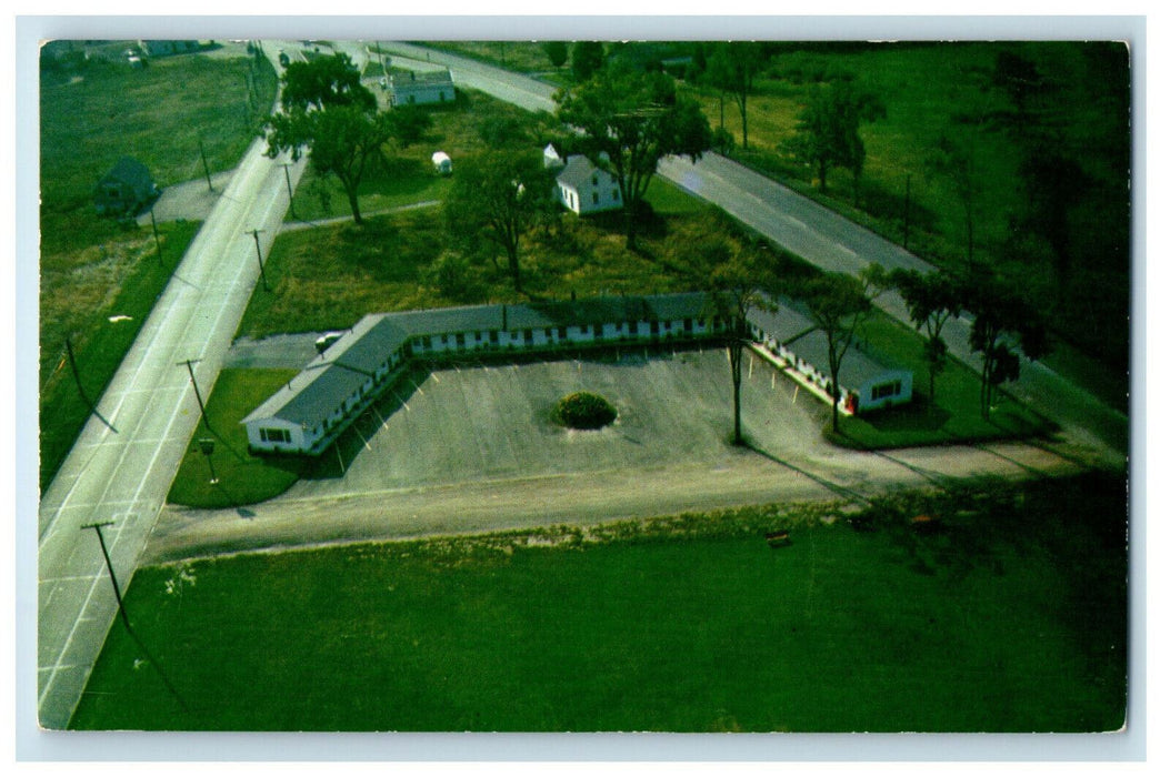 c1960s Village Green Motel Wilson and State Streets, Brewer Maine ME Postcard