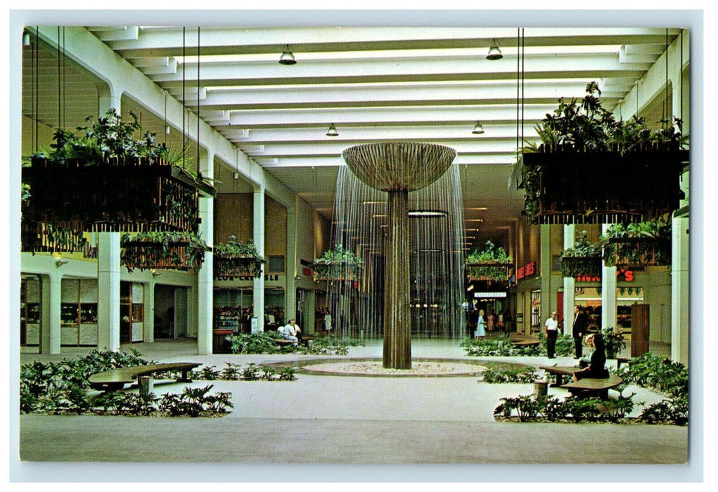 c1960s Interior of Winter Park Mall Shopping Center Florida FL Postcard