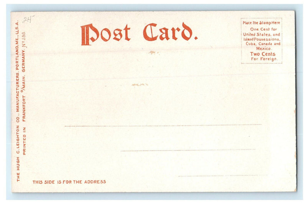 c1905s Carriage Scene, Railroad Station, Manchester New Hampshire NH Postcard