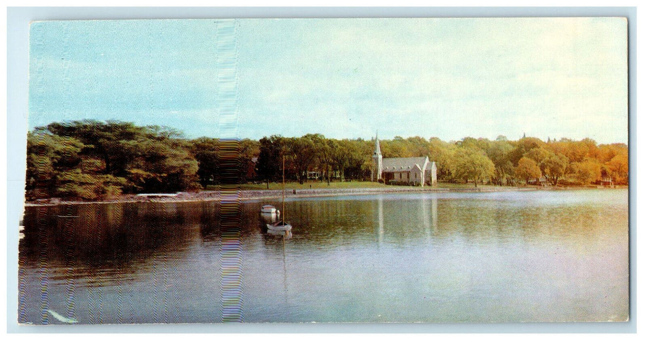 c1960s St. James Church and Austin Park Skaneateles New York NY Postcard