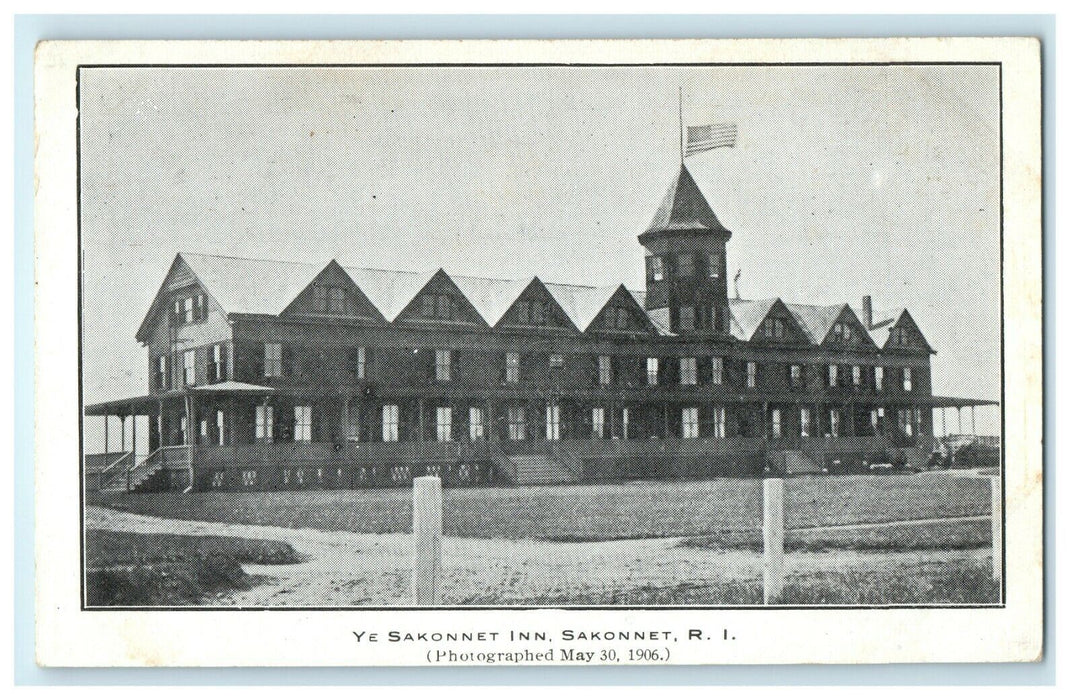 1906 Ye Sakonnet Inn, Sakonnet Rhode Island, RI Antique Postcard