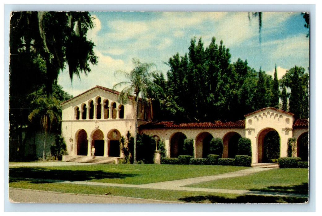 1957 Rollins College, The Annie Russel Theater Winter Park Florida FL Postcard