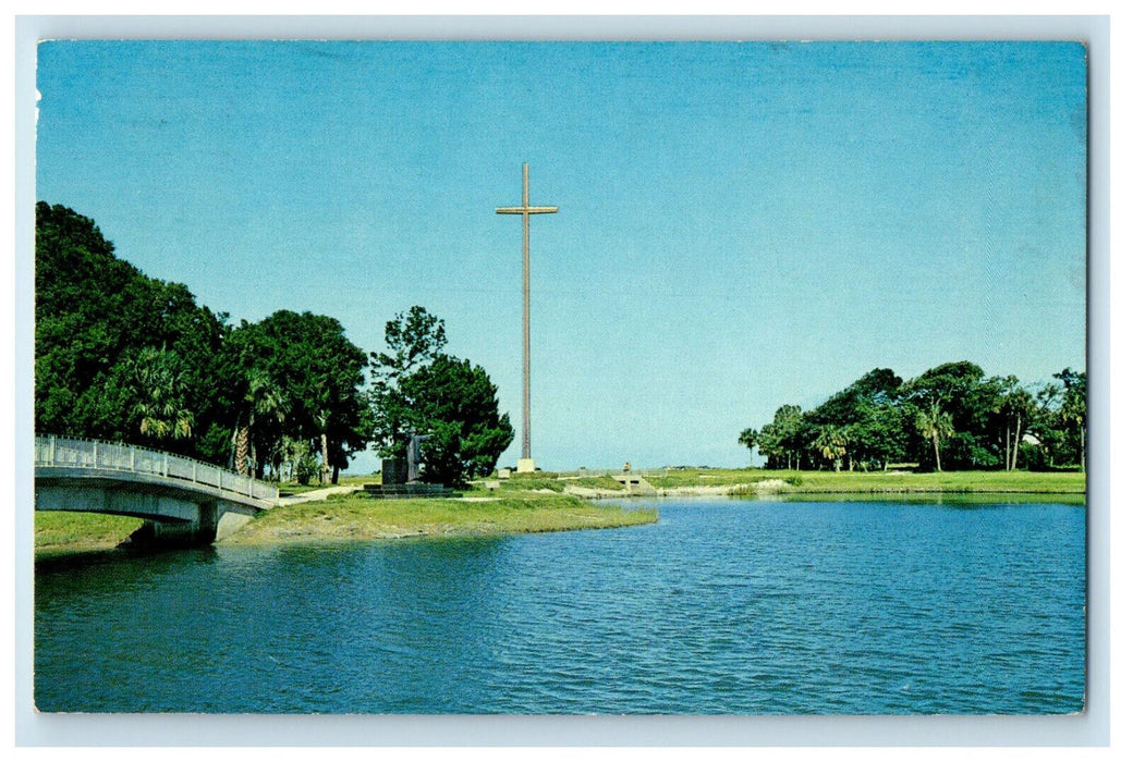 1968 Great Cross Beacon of the Faith St. Augustine Florida FL Postcard