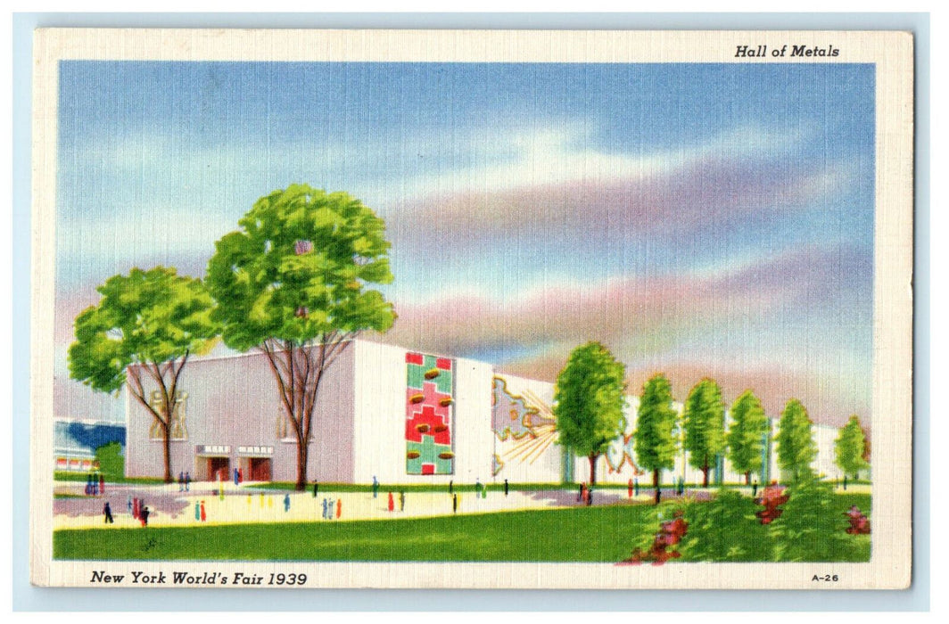 1940 Hall of Metals, New York World's Fair Posted Vintage Postcard