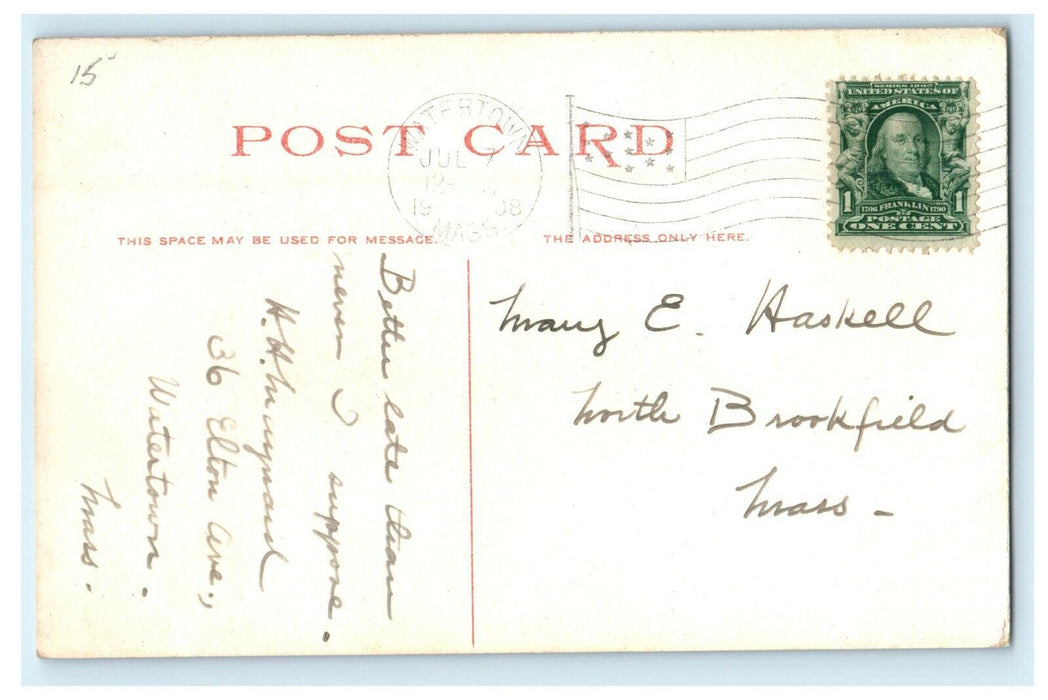 1908 Simmon's College View Of Campus Boston Massachusetts MA Postcard