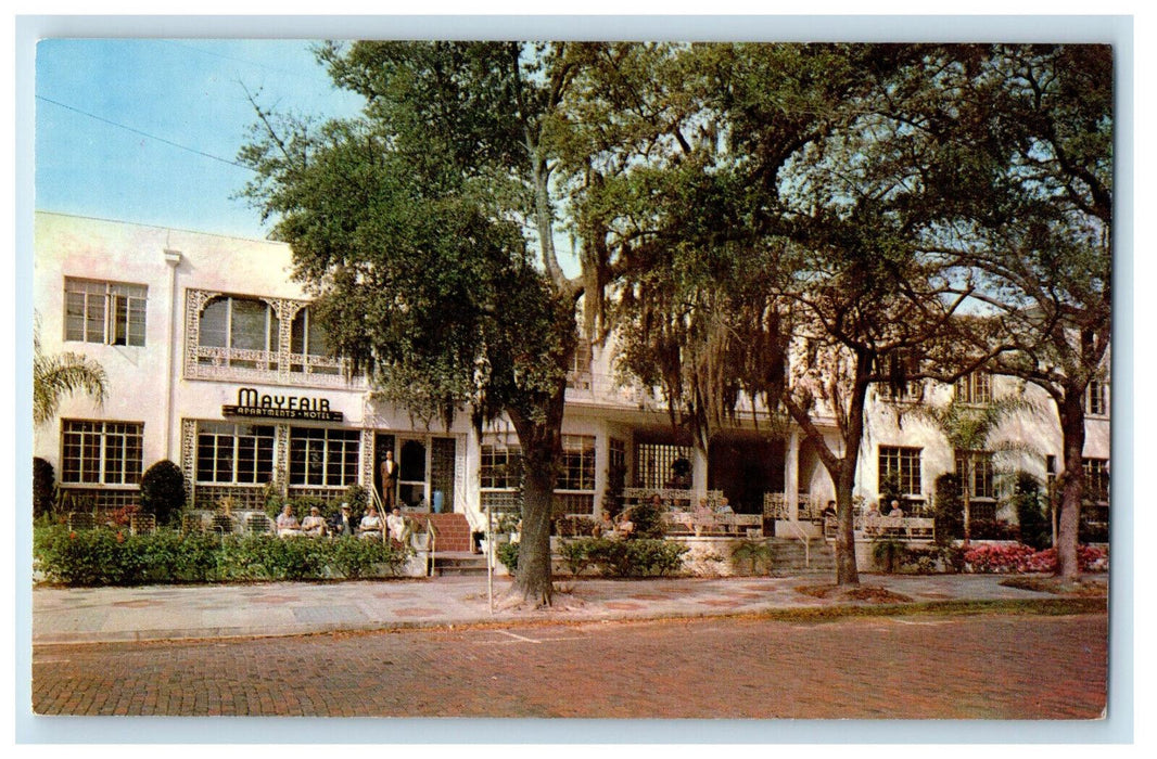 c1960s Mayfair Hotel, 232 1st Street, North St. Petersburg Florida FL Postcard