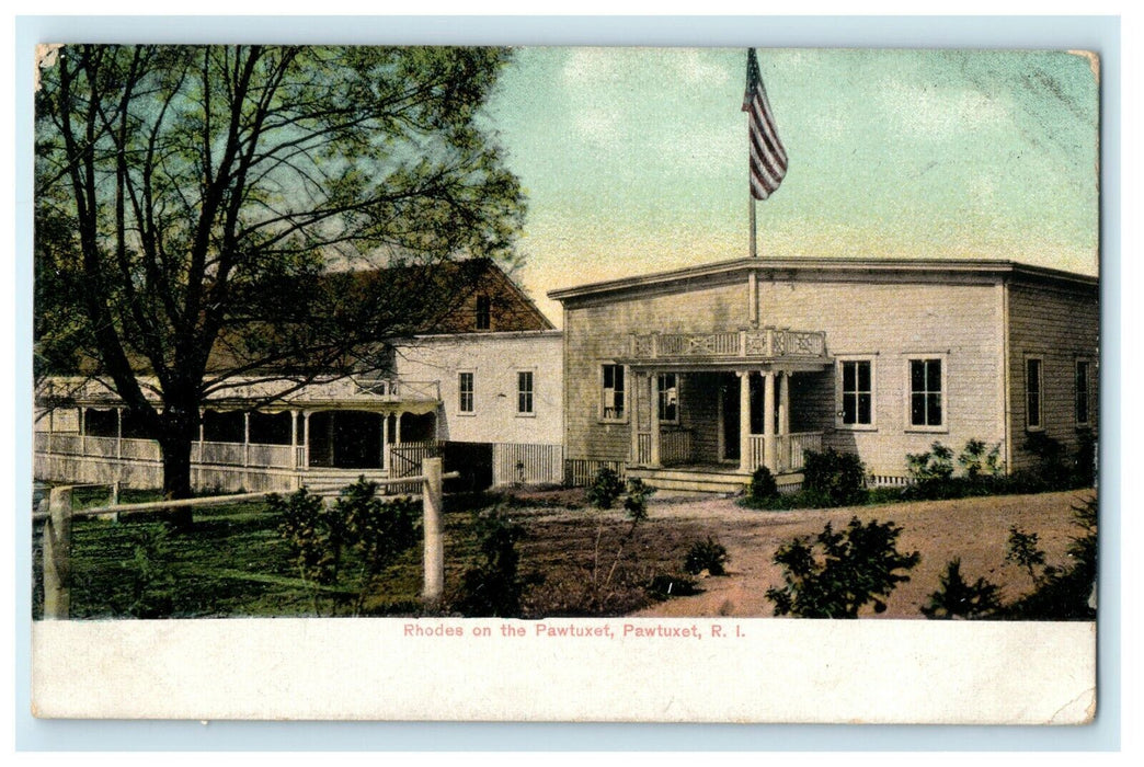 1905 Pawtuxet Rhodes, Rhode Island, RI Antique Unposted Postcard