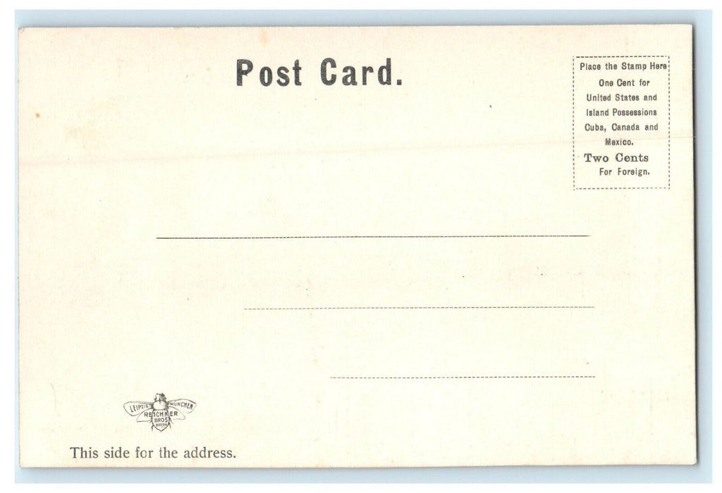 c1905s The Graves Light, Boston Harbor Boston, Massachusetts Metallic Postcard