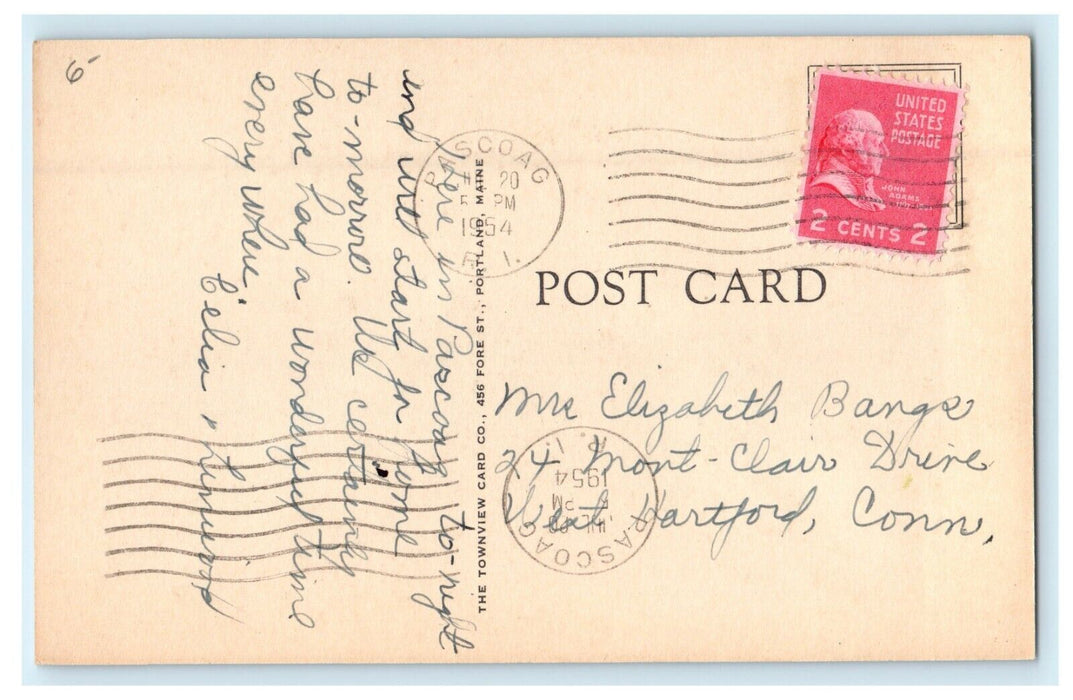 1954 Community Baptist Church, Pascoag, Rhode Island, RI Vintage Postcard