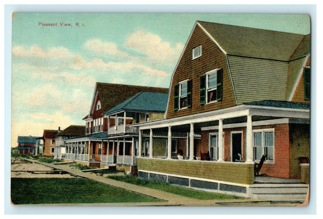 1914 Houses Standing in Pleasant View, Rhode Island, RI Postcard