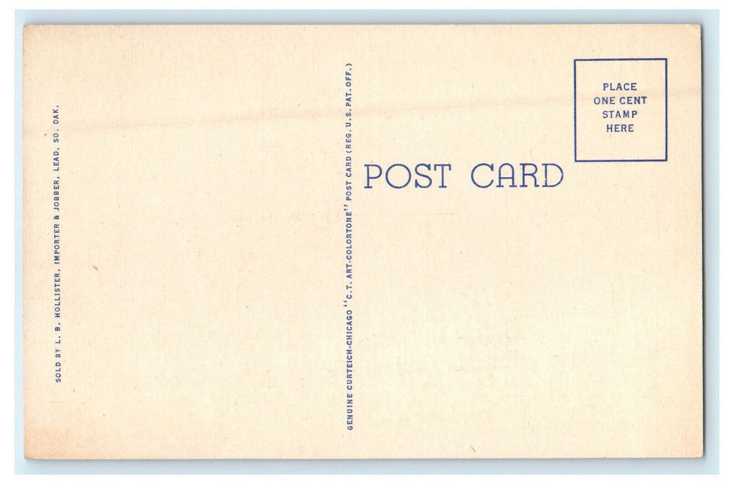 c1940 Mount Coolidge Observatory State Park Black Hills South Dakota SD Postcard