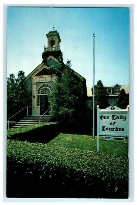 1938 Our Lady of Lourdes Catholic Church, Wellfleet, Massachusetts MA Postcard