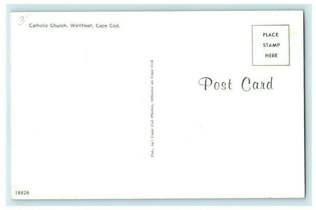 1938 Our Lady of Lourdes Catholic Church, Wellfleet, Massachusetts MA Postcard