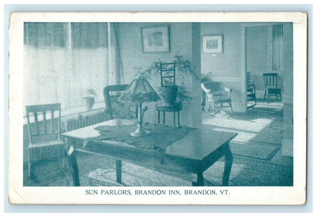 c1920s Sun Parlors Brandon Inn Brandon Vermont VT  Posted Postcard