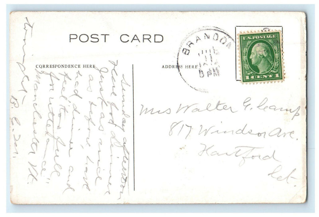 c1920s Sun Parlors Brandon Inn Brandon Vermont VT  Posted Postcard