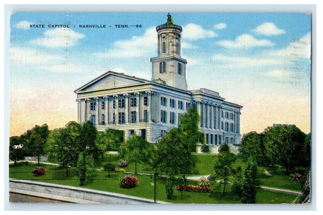 1950 White Cottage Restaurant Advertising Nashville, Tennessee TN Postcard
