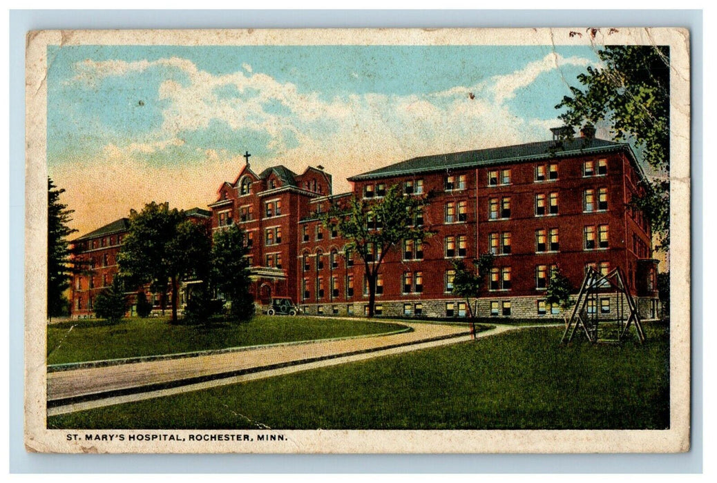 1921 St. Mary's Hospital Building Rochester Minnesota MN Vintage Postcard