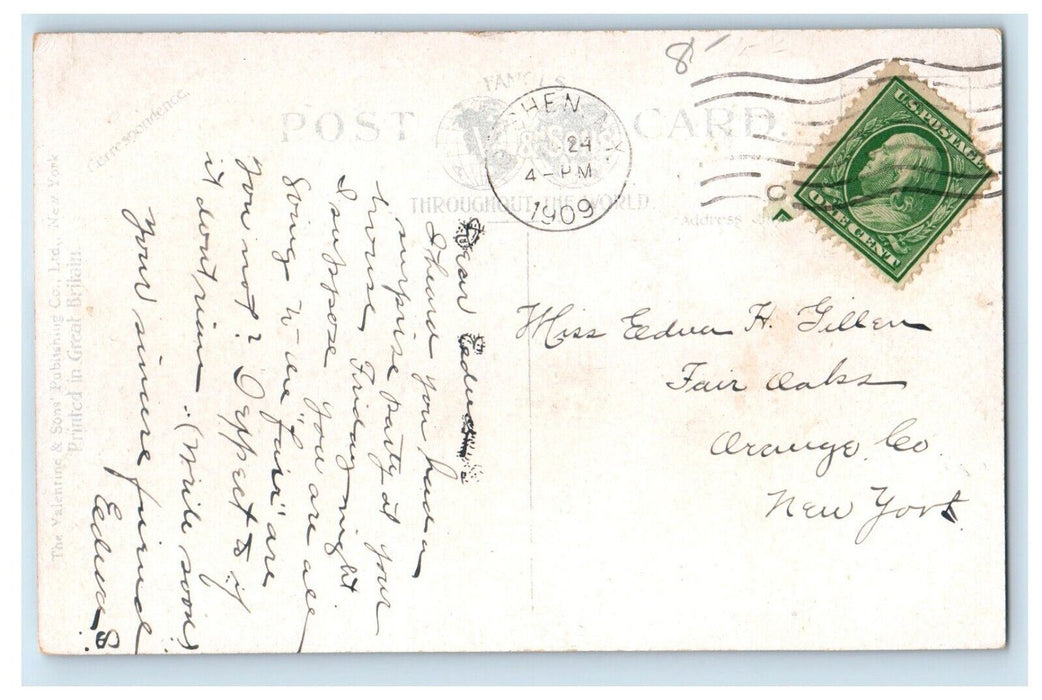 1909 State Hospital Grounds Middletown New York NY Posted Postcard