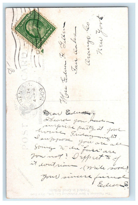 1909 State Hospital Grounds Middletown New York NY Posted Postcard