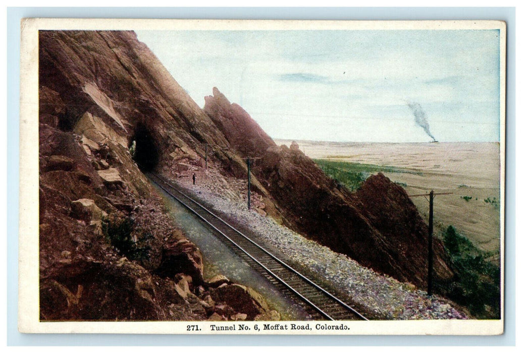 c1910s View of Tunnel No. 6 Moffat Road Colorado CO Posted Thayer Postcard