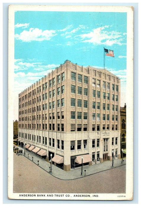 1929 Anderson Bank And Trust Co. Anderson Indiana IN Vintage Postcard