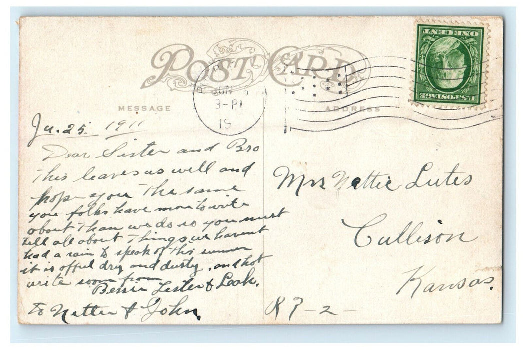 1911 Tunnel No. 6 Moffat Road Colorado CO Posted Antique Postcard