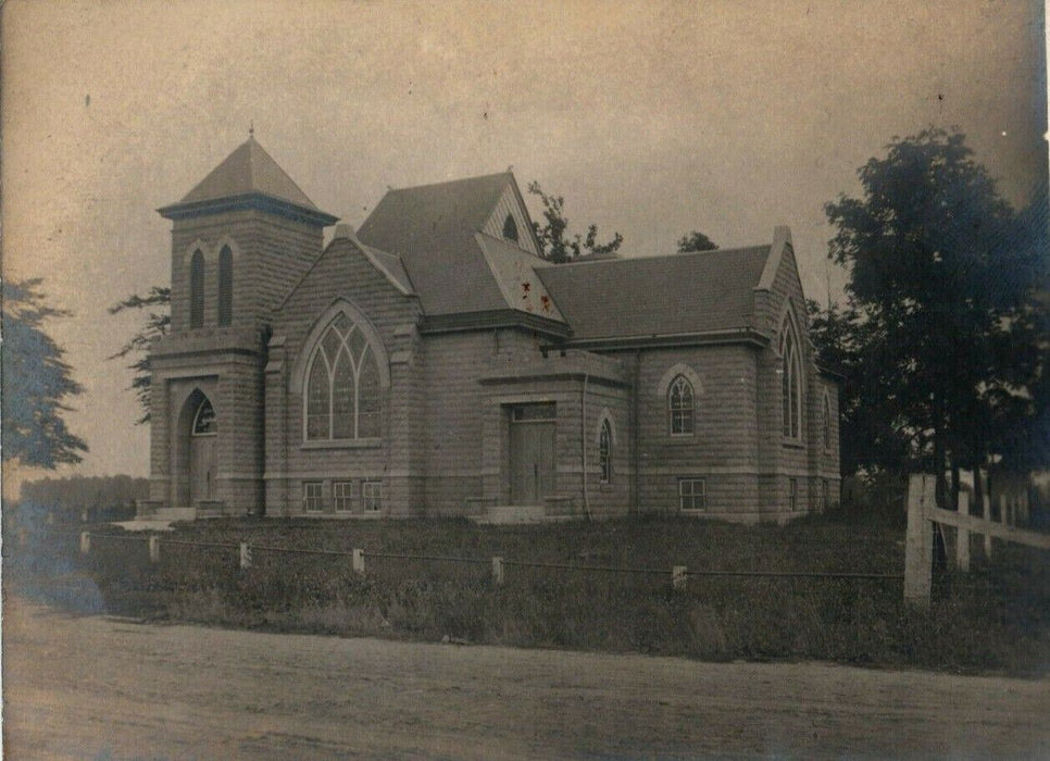 Six Mile Church RPPC Photo Circa 1910 Vintage Antique Postcard