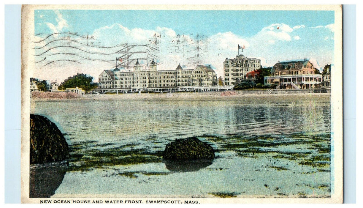 1922 New Ocean House and Water Swampscott Massachusetts MA Postcard