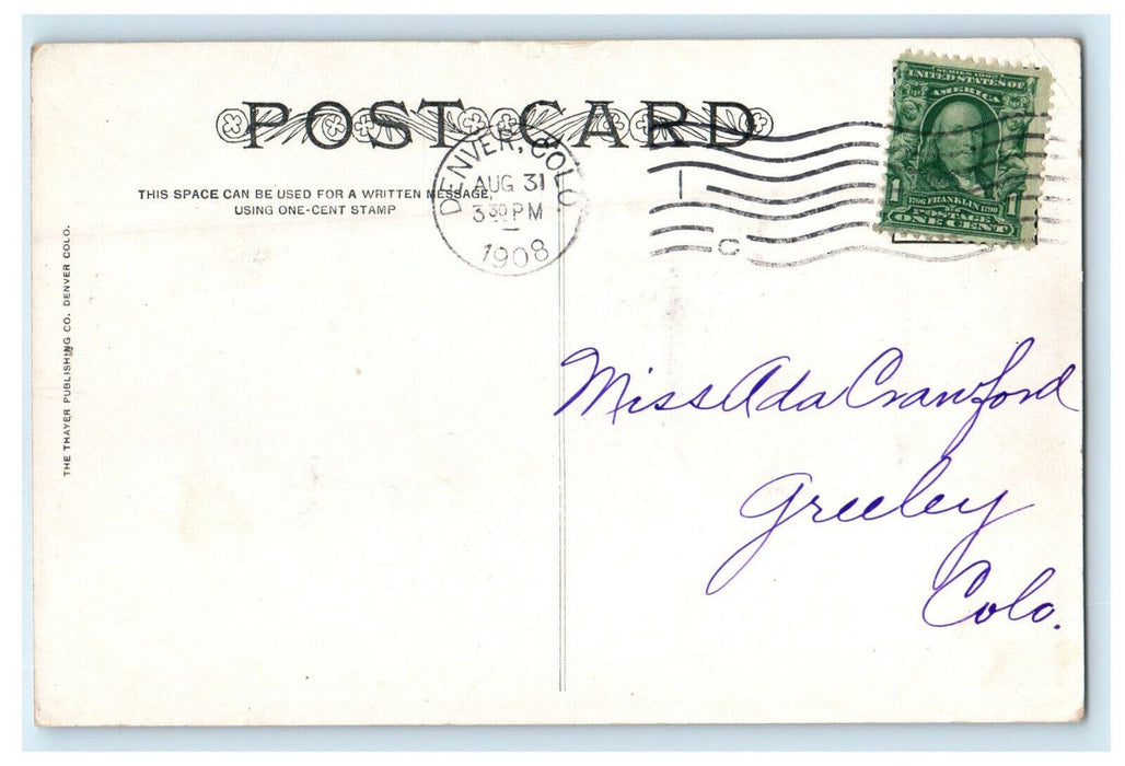 c1920s Western Slope Continental Divide Moffat Road Colorado CO Posted Postcard