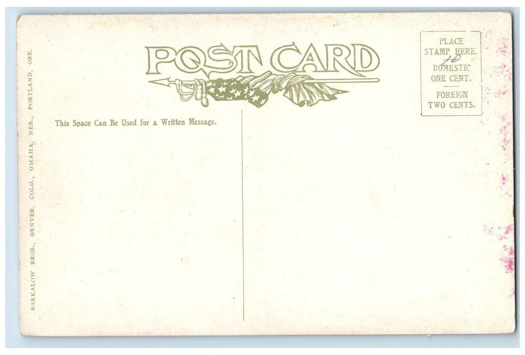 c1910's Glacier Lake Sunset Snowy Range Colorado CO, C. & N. W. R. R. Postcard