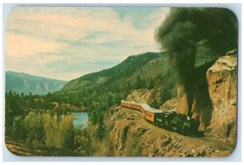Old Narrow Gauge Railroads Train From Durango Silverton Bryce Canyon CO Postcard