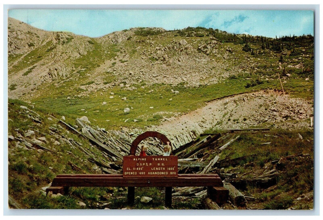 c1960's Alpine Tunnel D. S. P. & P. R. R. Buena Vista Colorado CO Postcard