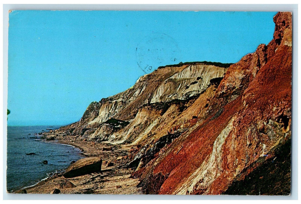 1960 Gay Headcliffs, Martha's Vineyard Island Massachusetts MA Postcard