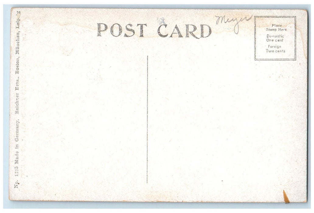 c1910 Entrance to Christian Science Church Boston Massachusetts MA Postcard