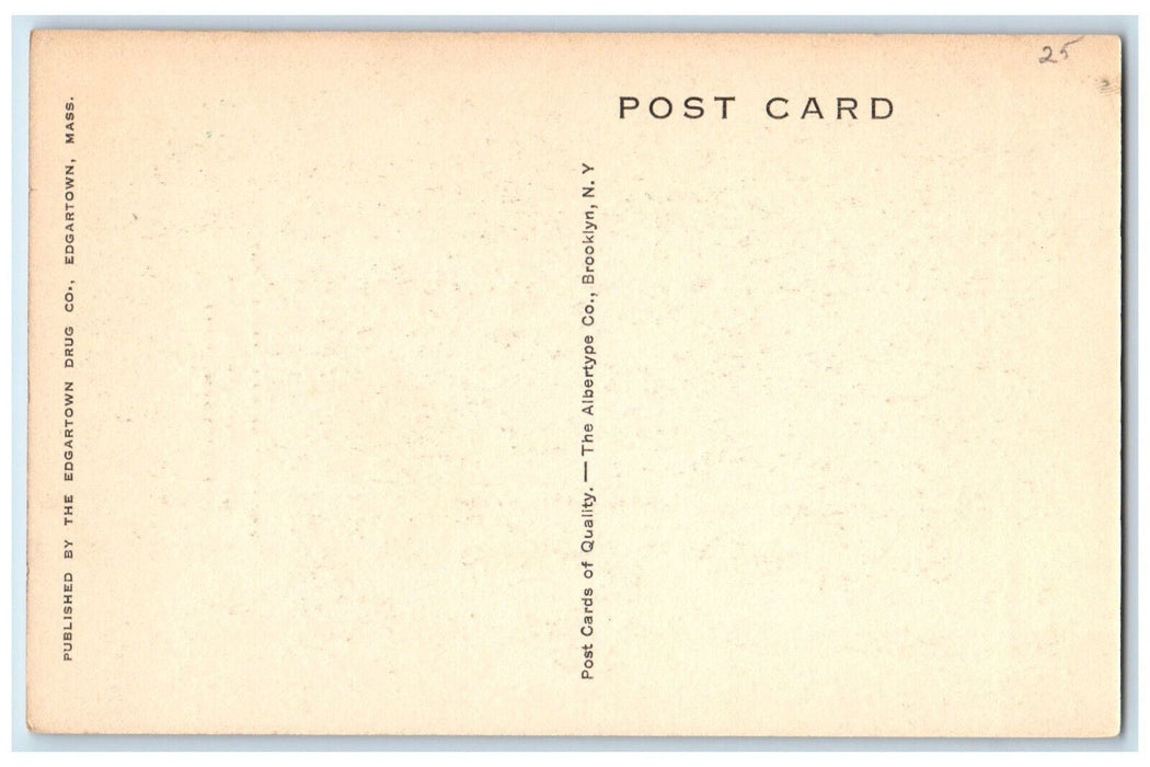 c1940's Doorway of Mrs. Price Post Edgartown Massachusetts MA Postcard