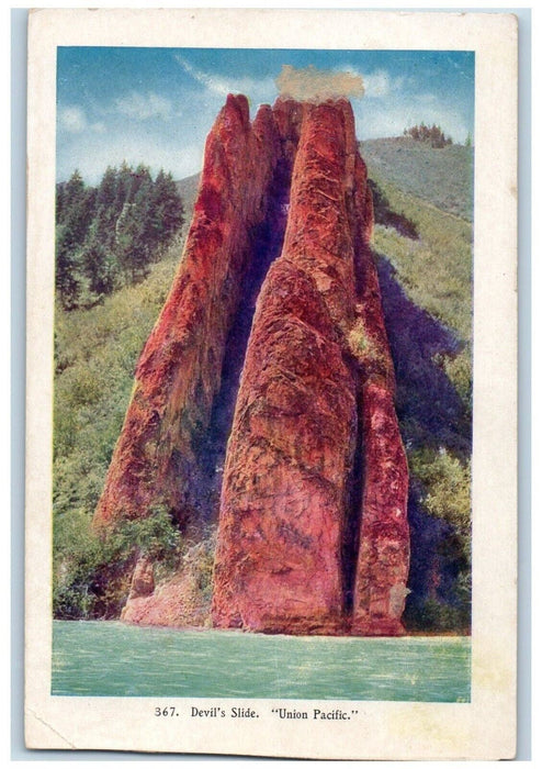 c1905 View Of Devil's Slide Union Pacific Colorado CO Antique Embossed Postcard
