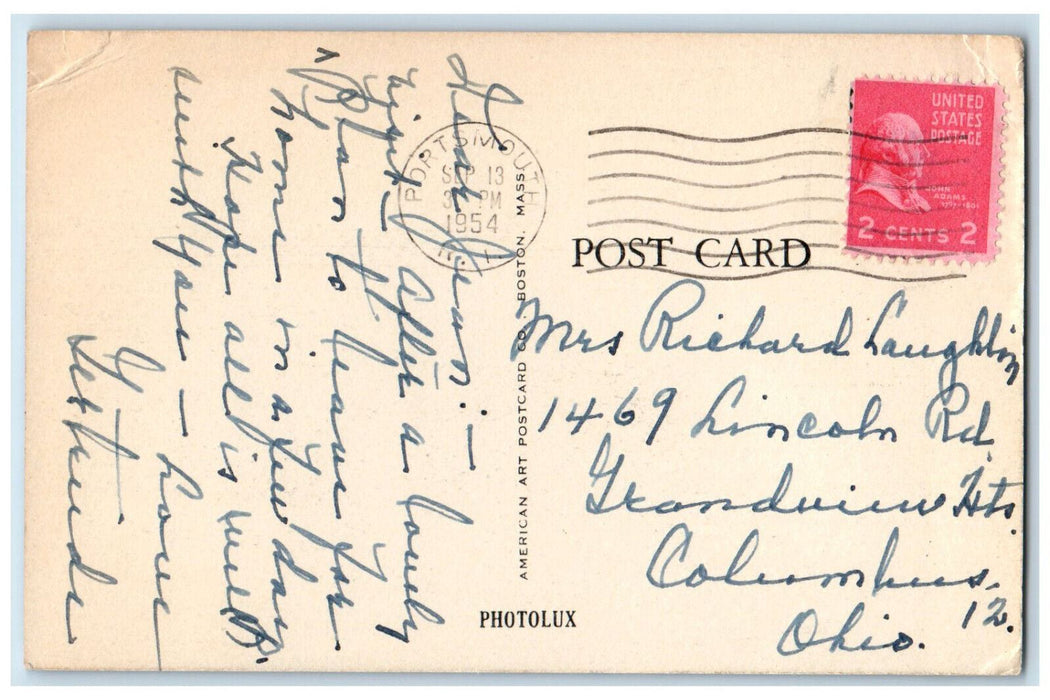 1954 Fall River Technical High School Fall River Massachusetts MA Postcard