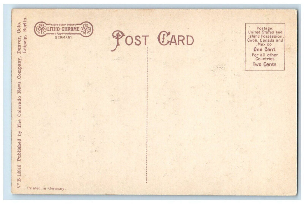 c1910'sView Of Trout Lake Colorado CO, D. & R. G. R. R. Antique Postcard