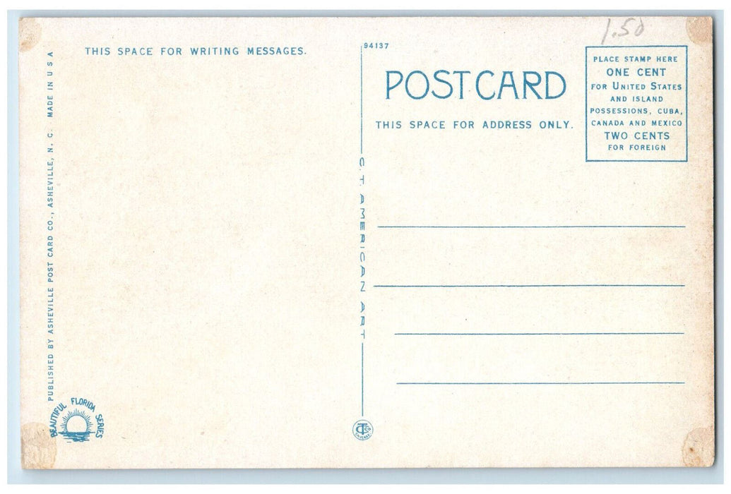 c1920's View of Orlando Bank and Trust Company Florida FL Unposted Postcard