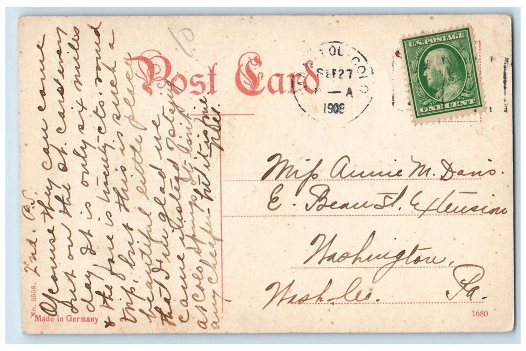 1909 In Platte Canon Colorado And So. Ry Colorado CO Posted Antique Postcard