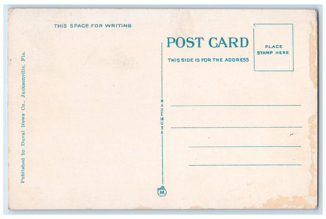 c1920's New Federal Reserve Bank Jacksonville Florida FL Unposted Postcard