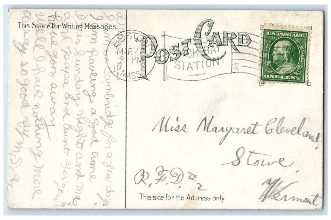 1911 Wood Worsted Mills Under One Roof Lawrence Massachusetts MA Postcard