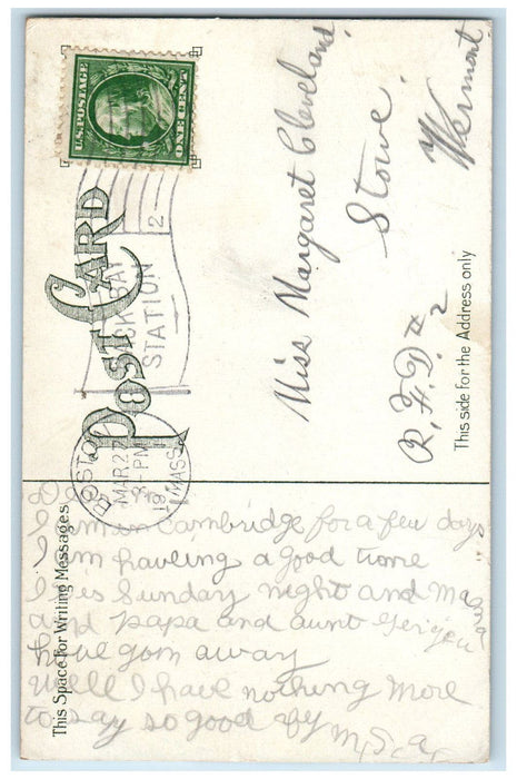 1911 Wood Worsted Mills Under One Roof Lawrence Massachusetts MA Postcard