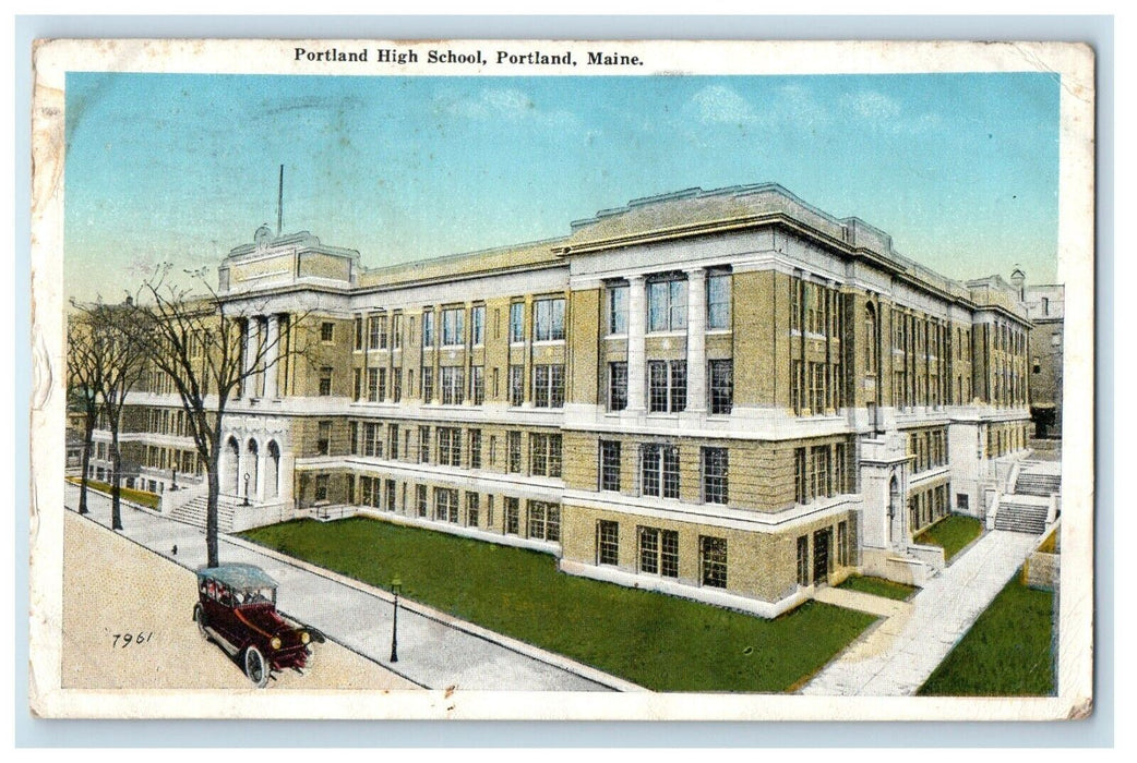 1920 Sailor Mail American Shipping Corp. Jacksonville FL High School Postcard