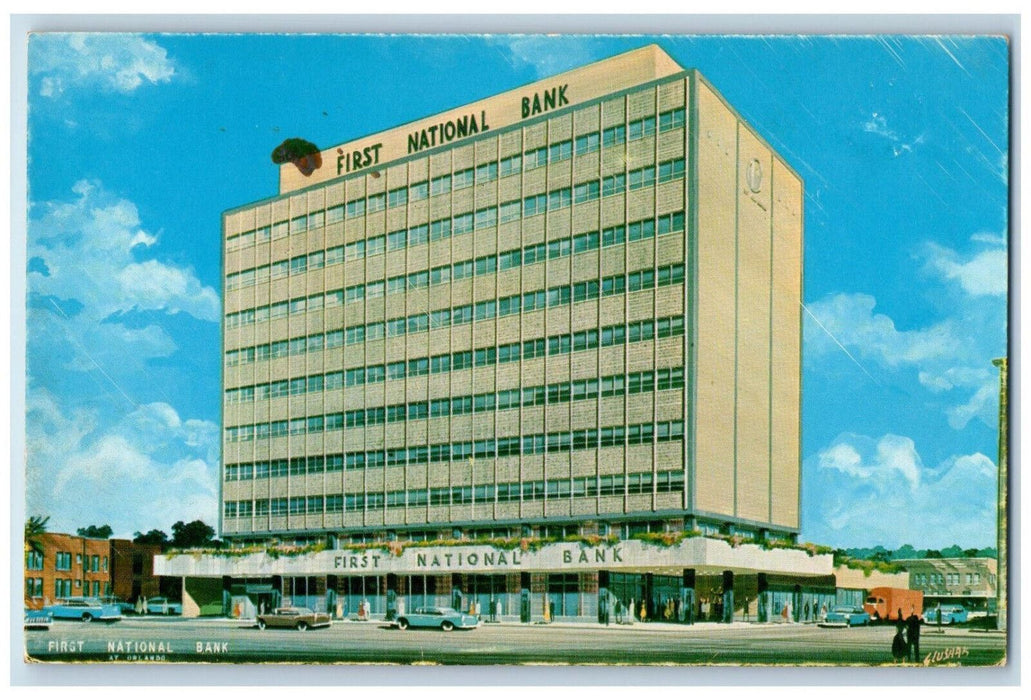 c1950's The First National Bank Bank of the Future Orlando Florida FL Postcard