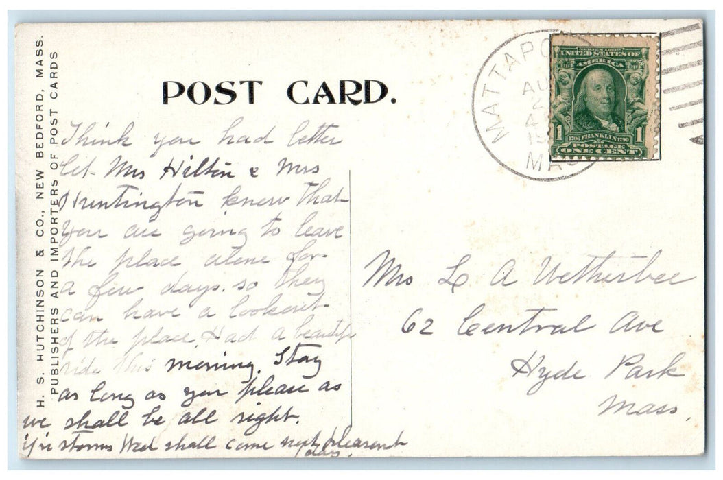 c1940's Old Stone Bridge Mattapoisett Massachusetts MA Vintage Postcard