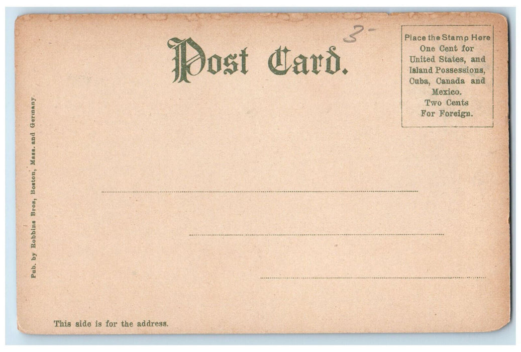 c1905 Interior Rogers Memorial Fairhaven Massachusetts MA Antique Postcard