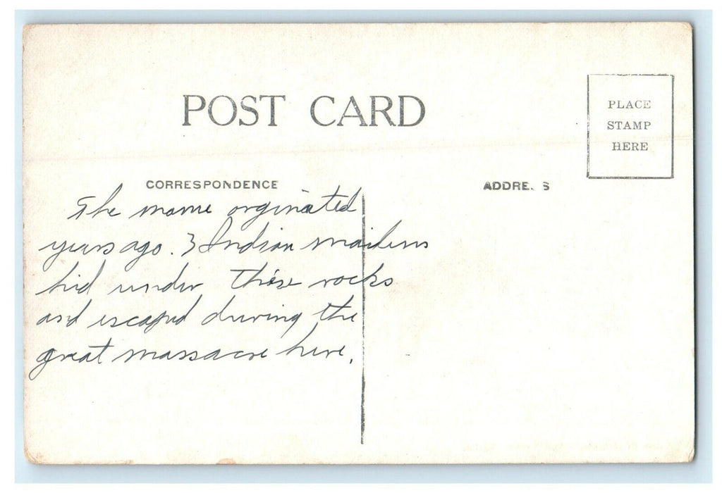 c1910 Three Maidens Pipestone Minnesota MN Antique Postcard